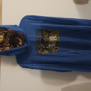XL St Louis Blues hooded tee